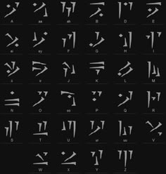 an image of some type of writing on a black background with the words written in curs