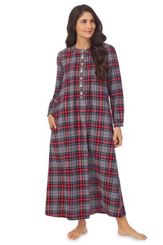 Sweet & Simple Grey Plaid Flannel Gown – Lanz of Salzburg Modest Clothing Women, Flannel Nightgown, Diy Wardrobe, Linen Fashion, Clothing Sites, Grey Plaid, Cozy Flannel, Long Sleeve Flannel, Salzburg