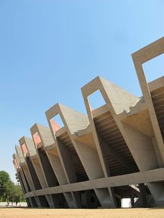 a large building that is made out of concrete