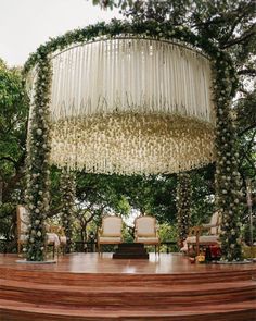 Elegant Boho Mandap Designs To Make Your Day More Special Mandap Design, Wedding Hall Decorations, Wedding Stage Decor, Wedding Background Decoration, Wedding Stage Design