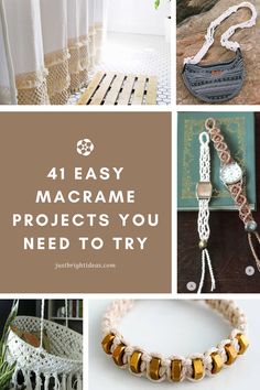 macrame projects you need to try out in the next few years, including beading and crochet