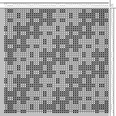 the pattern is shown in black and white, but it appears to be half - square