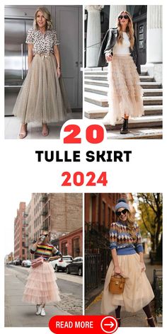 Don't let the cold stop you; a tulle skirt outfit winter style can be both warm and stylish. Pair your tulle skirt with cozy leggings, boots, and a chunky sweater for a look that's winter-ready yet chic. Holiday Tulle Skirt Outfit, Tulle Skirt And Boots Outfit, Womens Tulle Skirt Outfit, Tulle Skirt With Sweater, Fall Tulle Skirt Outfit, Tan Tulle Skirt Outfits, Wool Maxi Skirt Outfit, Short Tulle Skirt Outfit, Long Tutu Skirt Outfit