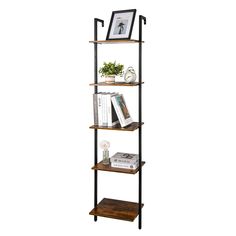 PRICES MAY VARY【Efficient Utilization】：The 5-tier ladder shelf are arranged vertically ，With 5-layered shelves measuring 11.6x 15.35eachspaced 14apart5.1off the ground，and standing at a total height of 70our ladder shelf maximize the use of spacecan be set anywhereused as bedroom shelvesliving room bookcasesoffice bookshelvesstanding plant rackopen wall mounted display rackindustrial decorative etc【Multifunctional Ladder Shelf】：The ladder shelf bookcase can be used as a display rack for collect Layered Shelves, Bedroom Shelves, Rack Industrial, Plant Rack, Office Bookshelves, Open Wall, Shelf Bookcase, Ladder Shelf