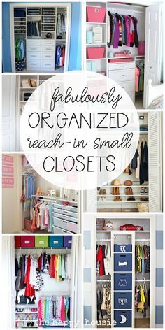 an organized closet with lots of clothes and other things to organize in the closets