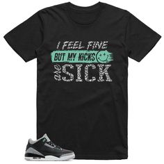 Jordan 3 Green Glow Shirt Sick Kicks Graphic Comic Panels