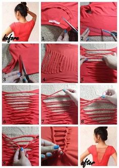 how to make a backless top with an open neck and cut out the front