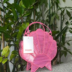 Cute, Fun, And Limited Edition Pink Shell Bag By Poolside. Super Hard To Find In This Color-Way, Such A Cool Bag! Brand Nwt, Never Worn. Hello Kitty Makeup Bag, Orange Purse, Hello Kitty Makeup, Cool Bag, Shell Bag, Steve Madden Purse, Vanity Bag, Vera Bradley Purses, Love Song