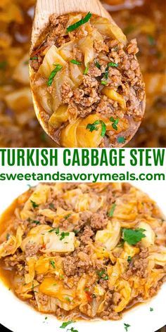 this turkish cabbage stew is an easy weeknight meal that's ready in under 30 minutes