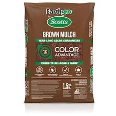 earth's best brown mulch color advantage, 15 pound bag by earth's best