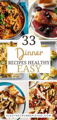 Short on time but still want a healthy meal? These 33 easy dinner recipes are quick, nutritious, and full of flavor. Perfect for busy nights when you need something healthy but delicious! #HealthyDinner #EasyMeals #QuickRecipes Dinner Recipes Healthy Easy, Recipes Healthy Easy, Dinner Recipes Healthy, Healthy Easy