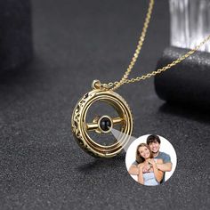 This is a mysterious necklace, Personalized for the moment you love most on a projection necklace! Engraved love never fades, and treasured memory will always be with you. Carry your Little cute photo hidden in the pendant, You can see the photo inside the pendant, or you can use it to illuminate the light and project your photo on the wall. The best dreamy gift for yourself and family, and friends. Customize Your Picture Projection Necklace You can freely customize anything you like, including people, pets, scenery, and even symbol, and attach text as a souvenir. Please try to upload photos with high resolution, the higher the resolution, the more obvious the product effect. Meaningful Accessory & Memorial Gift This customized projection necklace engraved with your favorite photo will be Engraved Necklace, Memorial Gifts, Cute Photos, Pet Owners, Ring Bracelet, Meaningful Gifts, Little Gifts, Personalized Jewelry, Necklaces Bracelets