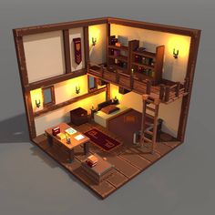 3d pixel concept art😊 #voxel #isometric #3d #pixelart #3dpixel #illustration #interior #lowpolyart #conceptart #lego #legoart #art… Voxel Architecture, Isometric Games, 3d Island, Room Concept Art, Voxel Art, Illustration Interior, Room Concept, 3d Pixel