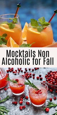 mocktails non alcoholic for fall Mocktails Non Alcoholic Thanksgiving, Best Mocktail Recipe, Mocktails Non Alcoholic, Best Mocktails, Cranberry Drinks, Mimosa Recipe, Fall Cocktails Recipes, Infused Water Recipes