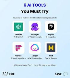 the six tools you must try to get started