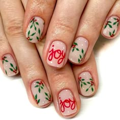 Christmas Press On Nails For Sale! This Set Is So Awesome! It Features 24 Nails In The Pack With Adhesive Stickers That You Can Attach To Each Press On Nail, And Put On Your Natural Nail. It Comes With A Nail File As Well! These Are New, Have Never Been Worn, And Are From My Boutique! You Can Do Two Separate Manicures, With This Set. I Usually Purchase These Nails, And I Will Use Nail Glue To Make Them More Permanent. But These Adhesive Stickers Work Great As Well! Such A Great Set To Add To You Nail Art Noel, Short Fake Nails, Holly Christmas, Nagel Tips, Joy Christmas, Nails Christmas, Nail Art Sticker, Nails For Women, Nails 2023