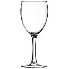 an empty wine glass on a white background