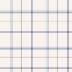 a white and blue plaid pattern with yellow accents