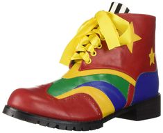 PRICES MAY VARY. Clown Halloween Costume Colorful Mens Fashion, Clown Halloween Costume, Maximalism Fashion, Loafer Fashion, Decora Harajuku, Clown Halloween Costumes, Clown Shoes, Clown Halloween, Ellie Shoes