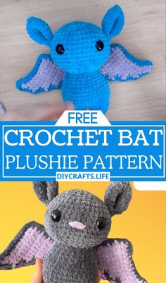 the crochet bat pattern is easy to make