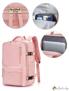 BirdinBag - Streamlined Release Buckle Laptop Backpack with Minimalist Design Outdoor School Activities, Backpack Style, Outdoor School, College University, Teen Girls, Laptop Backpack, Wet And Dry, Medium Size, Fashion Backpack