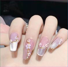 Let your creativity shine with our collection of adorable nail art design ideas for girls.Get ready to express your unique style, experiment with different colors and techniques, and let your nails become a canvas for self-expression. It's time to have fun and create manicures that are as vibrant and beautiful as you are! 💅🌈✨ #NailArtIdeasForGirls #CuteManicures #CreativeNails #ExpressYourStyle Nail Tet, Nail Box, Gem Nails, Flower Nail Art, Nail Nail, Nail Charms