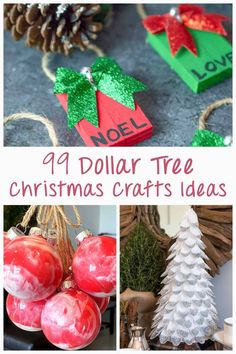 christmas crafts that are easy to make and great for the holiday season, including ornaments