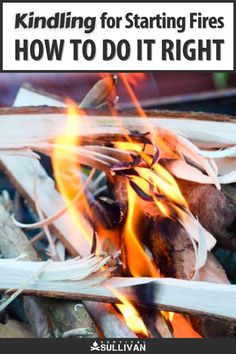 Prep and use kindling correctly if you want to build a sustainable and controllable fire. Learn how to do it right, here. #fire #survival Campfire Stories, Fire Starters, Outdoor Survival, Do It Right, A Fire, Bushcraft