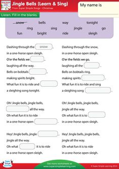 an english worksheet with words and pictures for children to use in the classroom