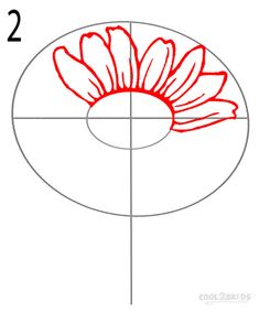 how to draw a flower step by step