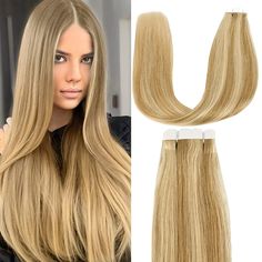 Item Is In Like-New. Perfect Condition. Used In Demonstration To Instruct Hair Professionals How To Properly Apply Tape-In Hair Extensions. Length: 18″ Color: #27/613 Style: Tape Hair Extensions, Highlighted Texture: Straight Hair Type: 100% Human Remy Hair Grade: Aaaa Total Weight: Each Piece= 2.5 Gram Quantity: 8pieces/Pack Tape-In Hair Extensions Are Human Hair, Adhesive Weft Extensions That Are Applied Without The Need For Tools Or Heat. Contact Me If Interested In Purchasing Multiple Packs Of Extensions -- A Volume Discount May Be Negotiated. 14 Identical Packs Are Available. Important!!! Colors Shown On Screen Can Be Slightly Different From The Remy Human Hair Extensions, 100 Remy Human Hair, Tape In Hair Extensions, Remy Hair, Human Hair Extensions, Color Show, Hair Extensions, Wig Hairstyles, Straight Hairstyles