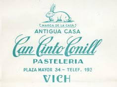 the label for an antiqua casa cannouil pasteeria, which is made in italy