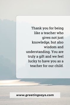 an image of a quote from the teacher on how to teach your child at school