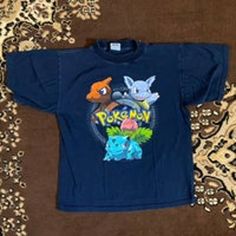 Vintage 90s Pokemon Nintendo Gotta Catch Em All 1999 Navy Youth / Kids Xl Search - Old And New Items - On Mercarri For My Main Shop= Over 6000 Items!!! I Give Additional Discounts If You Buy More Than One Item From My Shop! So Look Through My Shop Put A Message On The Items You're Interested In "This One" And When Done Let Me Know What Kind Of Deal We Can Work Out ****A Bundle Of Multiple Items Is A Great Way To Save On Shipping Costs!**** ***From Pet Free Smoke Free Home #Poloralphlauren #Ralph Pokemon Shirts, Pokemon Blue, Catch Em All, Vintage Tops, Kids Shirts, Old And New, Nintendo, Polo Ralph Lauren, Shirts Tops