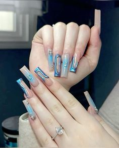 Flare Nails, Euphoria Nails, Nail Techniques, French Tip Acrylic Nails, Nails Only, Unique Acrylic Nails