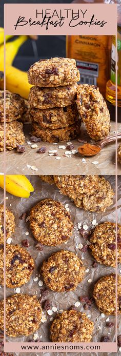 the healthy breakfast cookies are ready to be eaten