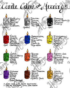 BOS Candle Colors and Meaning - Etsy Cyprus Candle Colors, Candle Meaning, Candle Color Meanings, Candle Magic Spells, Witchy Business, Jar Spells, Witch Candles, Witch Things, Wiccan Magic