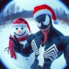 Characters with Snowman  #edits #icons #viral #fyp #art #foryou #ai #action  #cute #series #movies #films #games #cartoon #asthetic #pfp #icon #christmas #snow #snowman Venom Christmas, Icon Christmas, Joker Comic, Christmas Pfp, Symbiotes Marvel, Marvel Spiderman Art, Christmas Icons, Spiderman Art, Christmas Snow