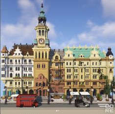 a large building with a clock tower on top