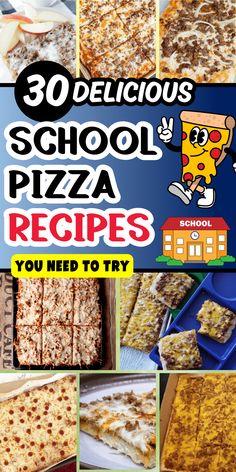 Relive your childhood with these classic school pizza recipes. They¡¯re simple, tasty, and perfect for any age.