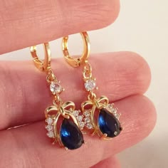 Gold And Navy Jewelry, Sapphire Bridal Jewelry, Navy Dress Accessories Jewelry, Royal Blue And Gold Jewelry, Homecoming 2024, Navy Blue Jewelry, Navy Jewelry, Prom Dance, Magical Jewelry