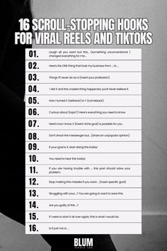 Social media marketing is only successful when there is a strong hook that catches the attention of your audience. If you are not capturing attention, you are simply playing a losing game. If you scroll through Instagram reels, TikTok's for you page and the Instagram Explore page, you'll notice a trend in the best performing content... They all have an attention grabbing hook that reels you in. Here are some hooks to try on your next post. attention-grabbing hooks, caption hooks. reels hooks, TikTok hooks, scroll-stopping hooks, viral reels ideas, viral TikTok ideas Instagram Hook Ideas, Hook Lines For Instagram, Attention Grabbing Hooks, Instagram Hooks Ideas, Instagram Reel Text Ideas, Hook Ideas For Tiktok, Tiktok Hook Ideas, Social Media Hook Ideas