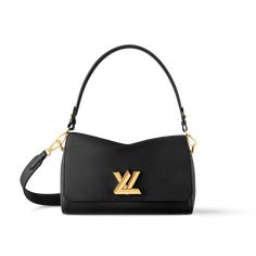 LOUIS VUITTON® - Soft Twist - Black Louis Vuitton Handbags Black, Lv Twist, Soft Twist, Louis Vuitton Gifts, Handbags Black, Trunk Bag, Louis Vuitton Gucci, Latest Bags, Bags Louis Vuitton