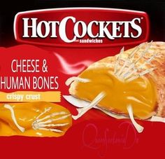 hot cockets cheese and human bones crispy crust, 8 - ounce bag pack