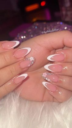 #nailsofinstagram #foryoupage Anniversary Nails Ideas Almond, Small Almond Nails Design, Croc Nails, Anniversary Nails, Quince Nails, Henna Nails, Nail Art Designs Images, Pretty Hand Tattoos, December Nails