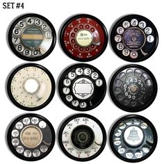 Antique telephone collectible theme cupbord handle knobs in black Old Fashioned Phone, Draw Eye, Antique Office, Industrial Theme, Rotary Telephone, Handmade Knobs, Steampunk Furniture, Antique Phone