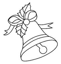 a christmas bell with a bow on it