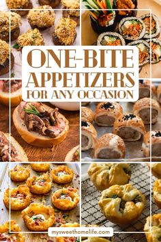 one bite appetizers for any occasion