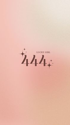 the words lucky girl are written in black on a pink and white background with stars