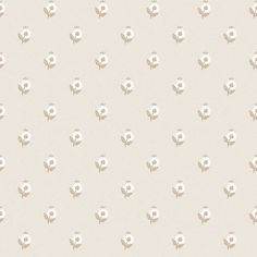 a white flower pattern on a beige background